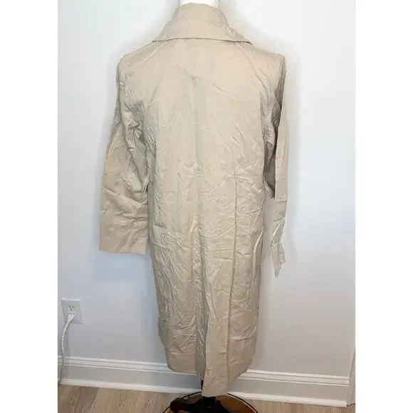 Everlane The Drape Trench Coat In Sandstone Size XS New - Picture 8 of 13